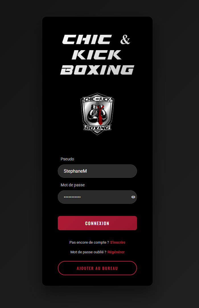 Application Chic & Kick